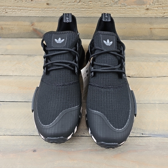 adidas Originals NMD_R1 Men's Shoes Black White Camo - Picture 5 of 13